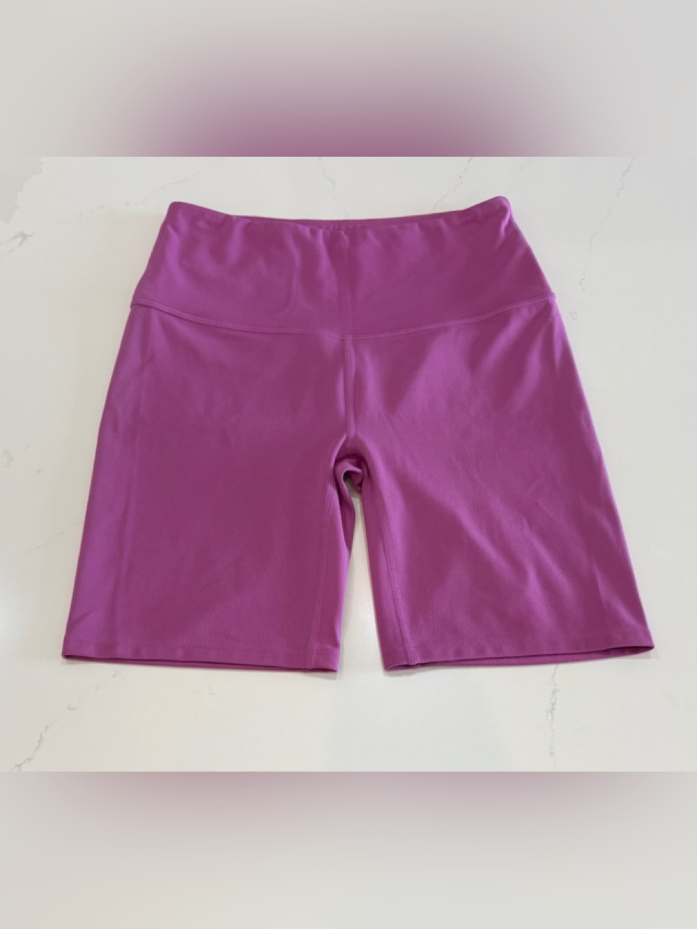 VARLEY SIZE SMALL LET'S MOVE HIGH RISE SHORTS 7" SUPER PINK EXCELLENT PRE-OWN